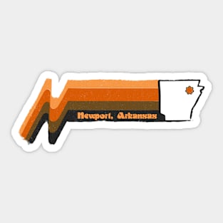 Newport Retro Wave Sticker